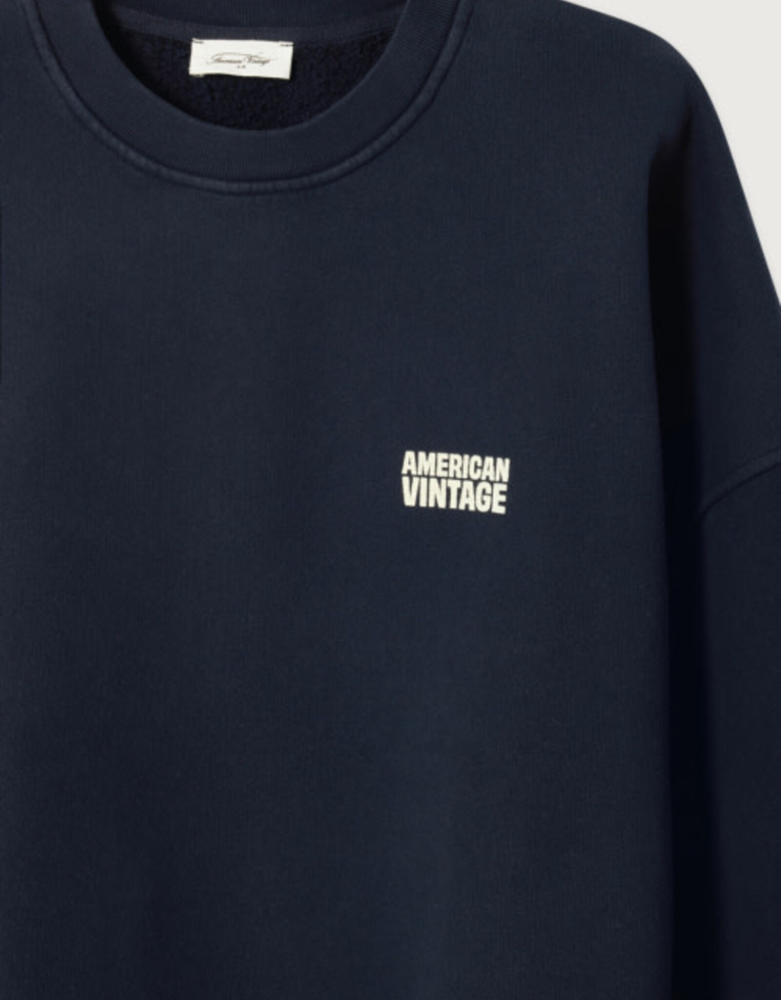 American Vintage Sweater 'Plizzy' - Navy Vintage - Pli03C - American Vintage