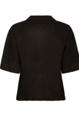 Cardigan Korte Mouw 'Cunna' - Dark Brown - Neo Noir