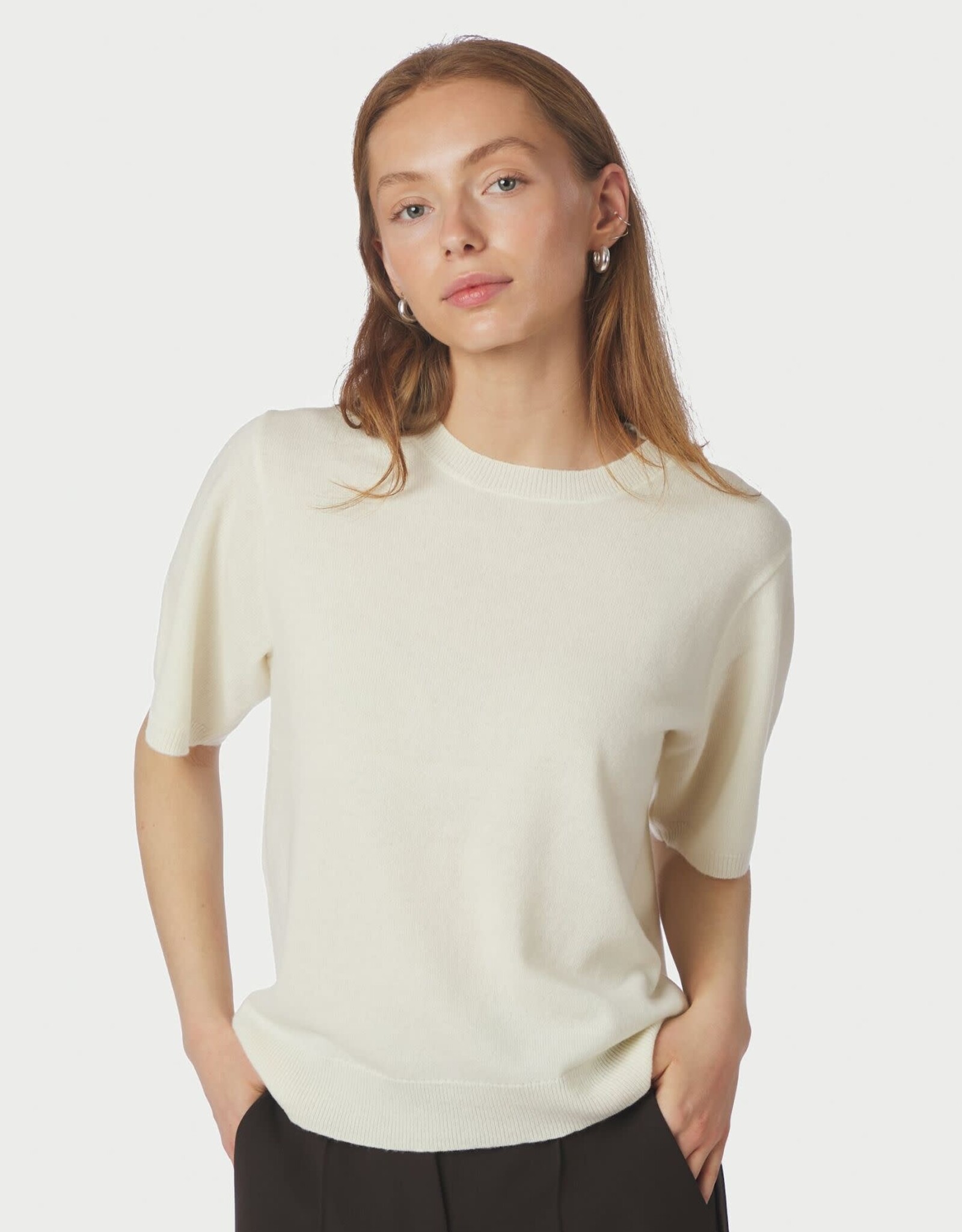 Knit Tee 'Missy'  - Creme  - Neo Noir