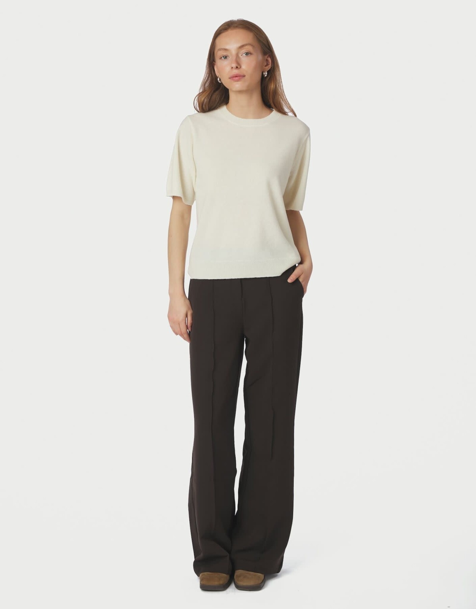 Knit Tee 'Missy'  - Creme  - Neo Noir