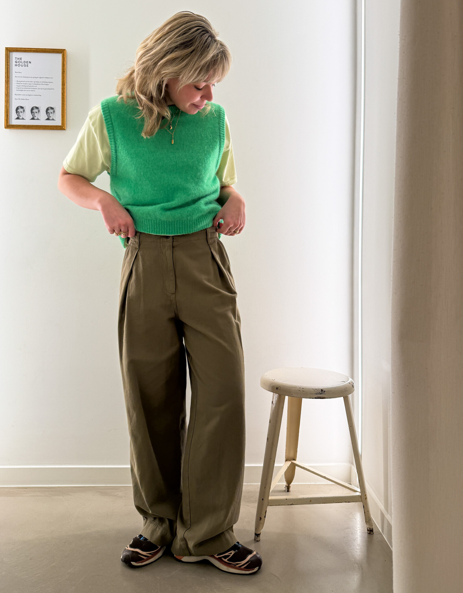 American Vintage Broek 'Namaz' - Liane - Nam10A -  American Vintage