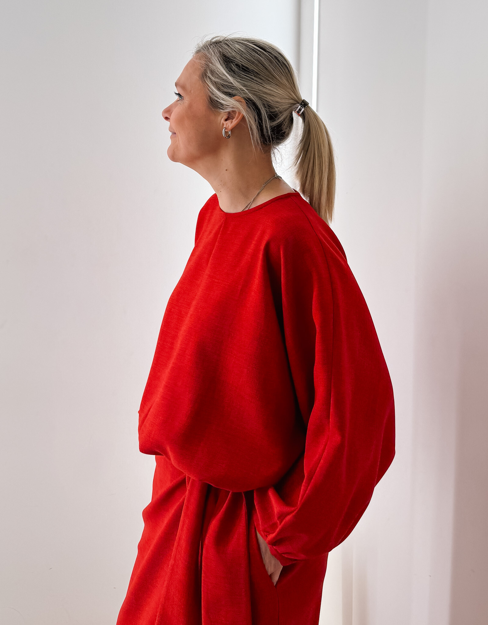 Monré Blouse 'Zoë' - Red - Monré