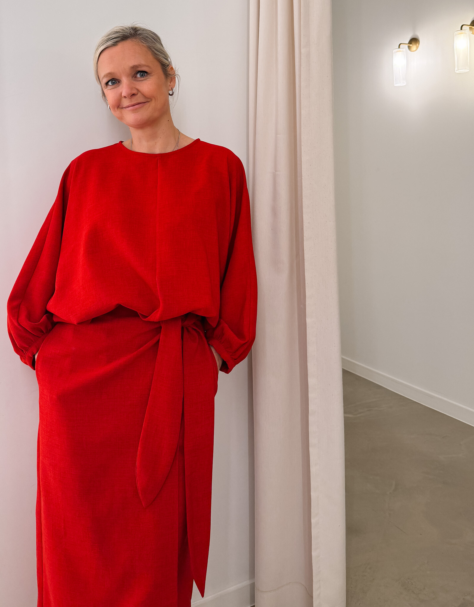 Monré Blouse 'Zoë' - Red - Monré