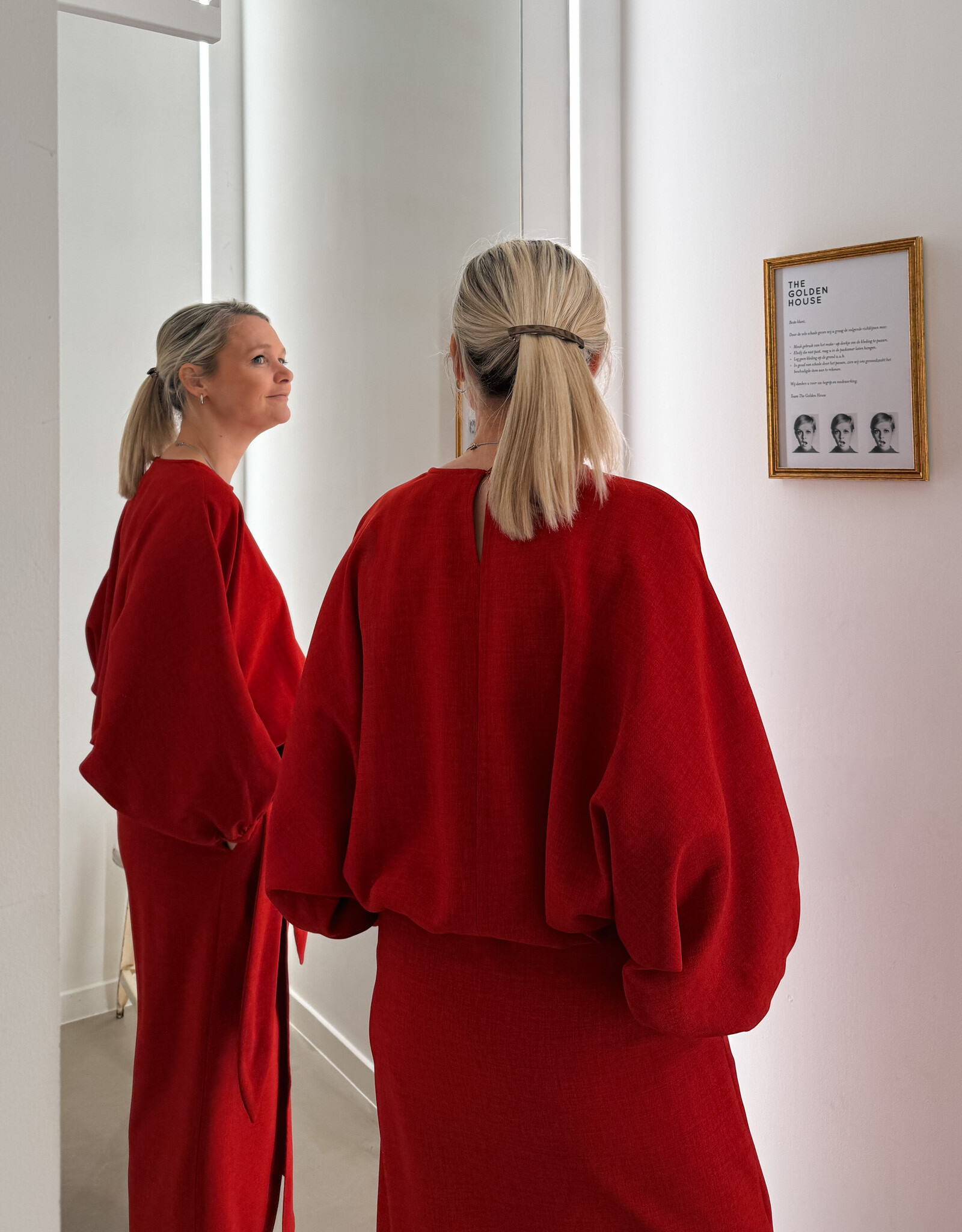 Monré Blouse 'Zoë' - Red - Monré