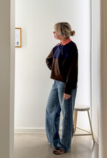 The Golden House Ad Sweater 'Isaak' - Choco Et Marine - Adoré