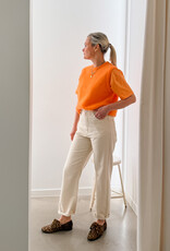 F.A.M. Jeans Straight Ankle 'Pola' - Greige - KZ97SCH - F.A.M.