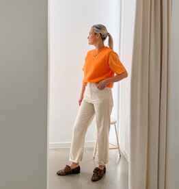 F.A.M. Jeans Straight Ankle 'Pola' - Greige - KZ97SCH - F.A.M.