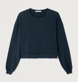 American Vintage T-Shirt Lange Mouw 'Sonoma' - Navy Blue Vintage - Son02IG - American Vintage