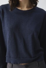 American Vintage T-Shirt Lange Mouw 'Sonoma' - Navy Blue Vintage - Son02IG - American Vintage