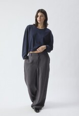 American Vintage T-Shirt Lange Mouw 'Sonoma' - Navy Blue Vintage - Son02IG - American Vintage