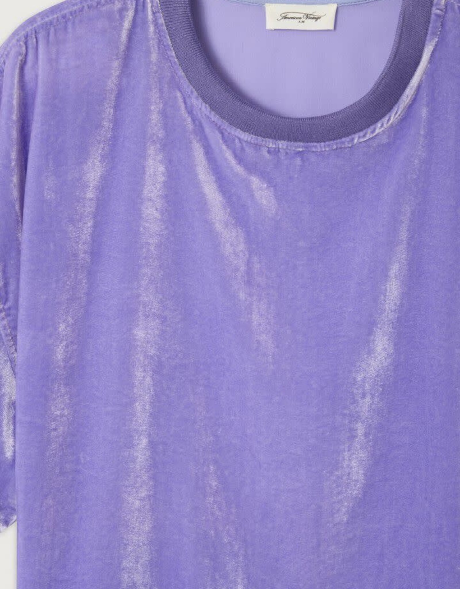 American Vintage T-Shirt 'Ankaz' - Amethyste - Ank07B - American Vintage