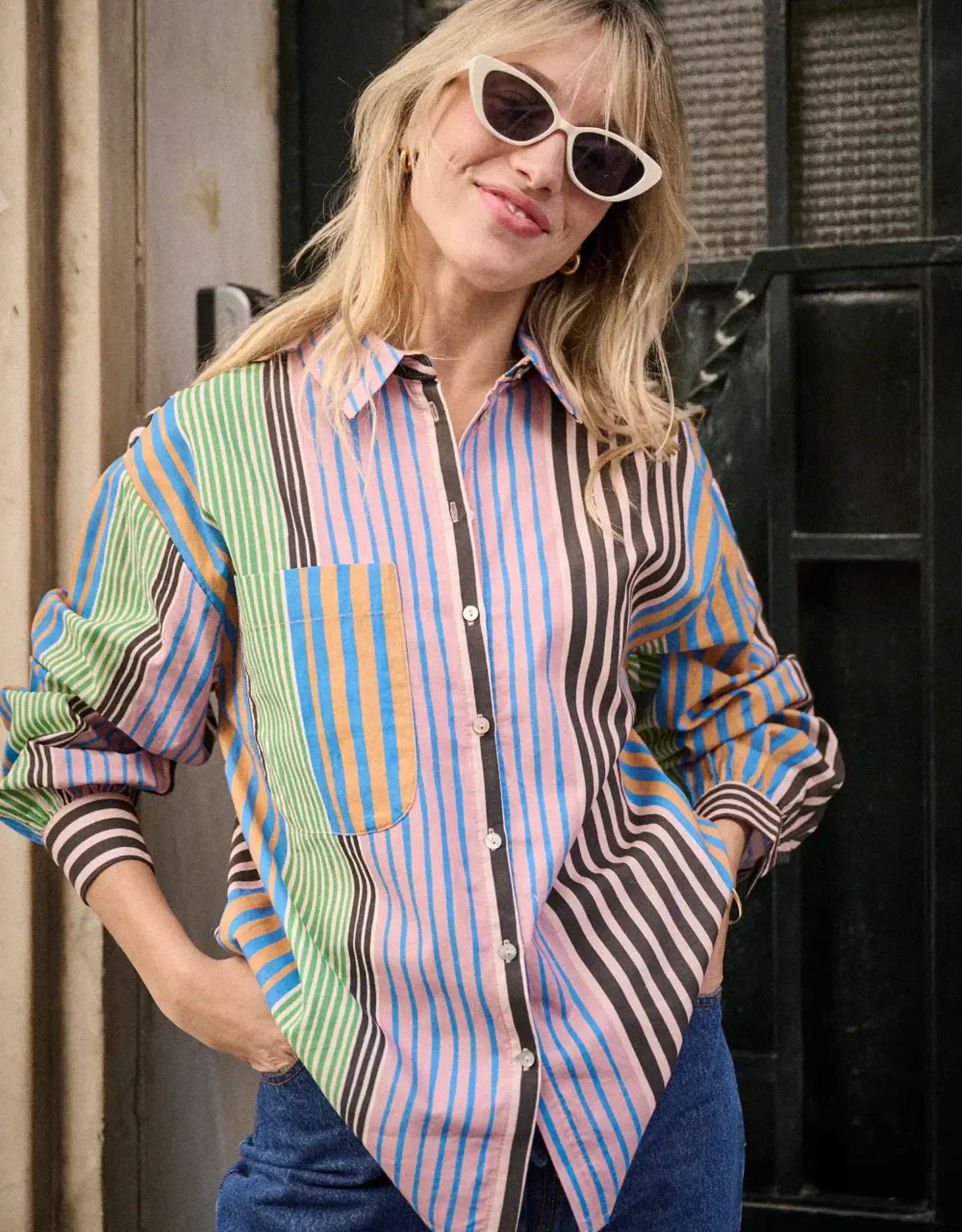 Laure+Max Hemd 'Calanque' - Rayures Multi - Laure+Max