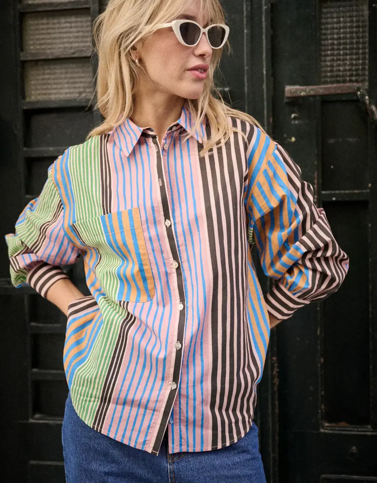 Laure+Max Hemd 'Calanque' - Rayures Multi - Laure+Max