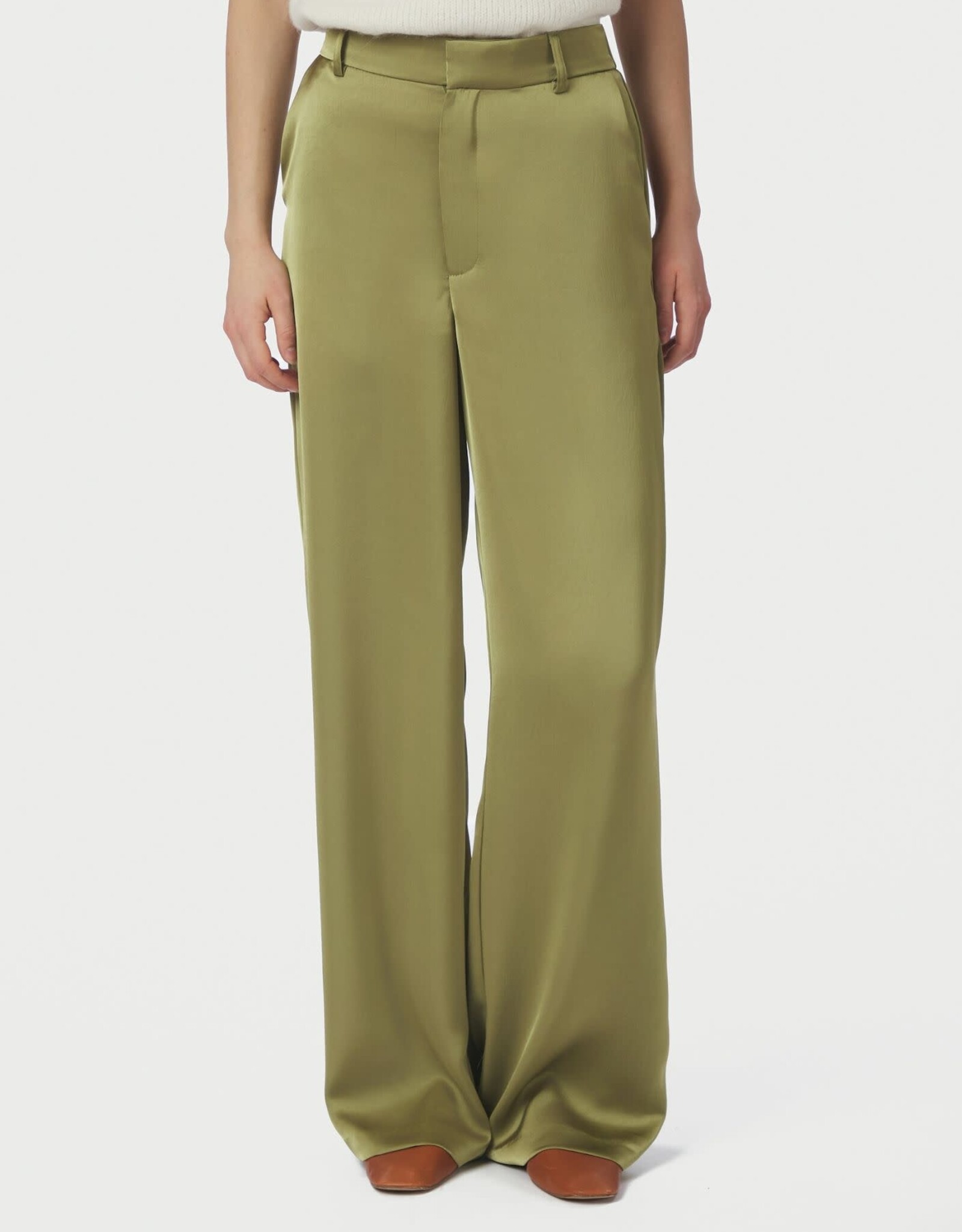 Broek Heavy Sateen 'Emmet' - Sage Green - Neo Noir