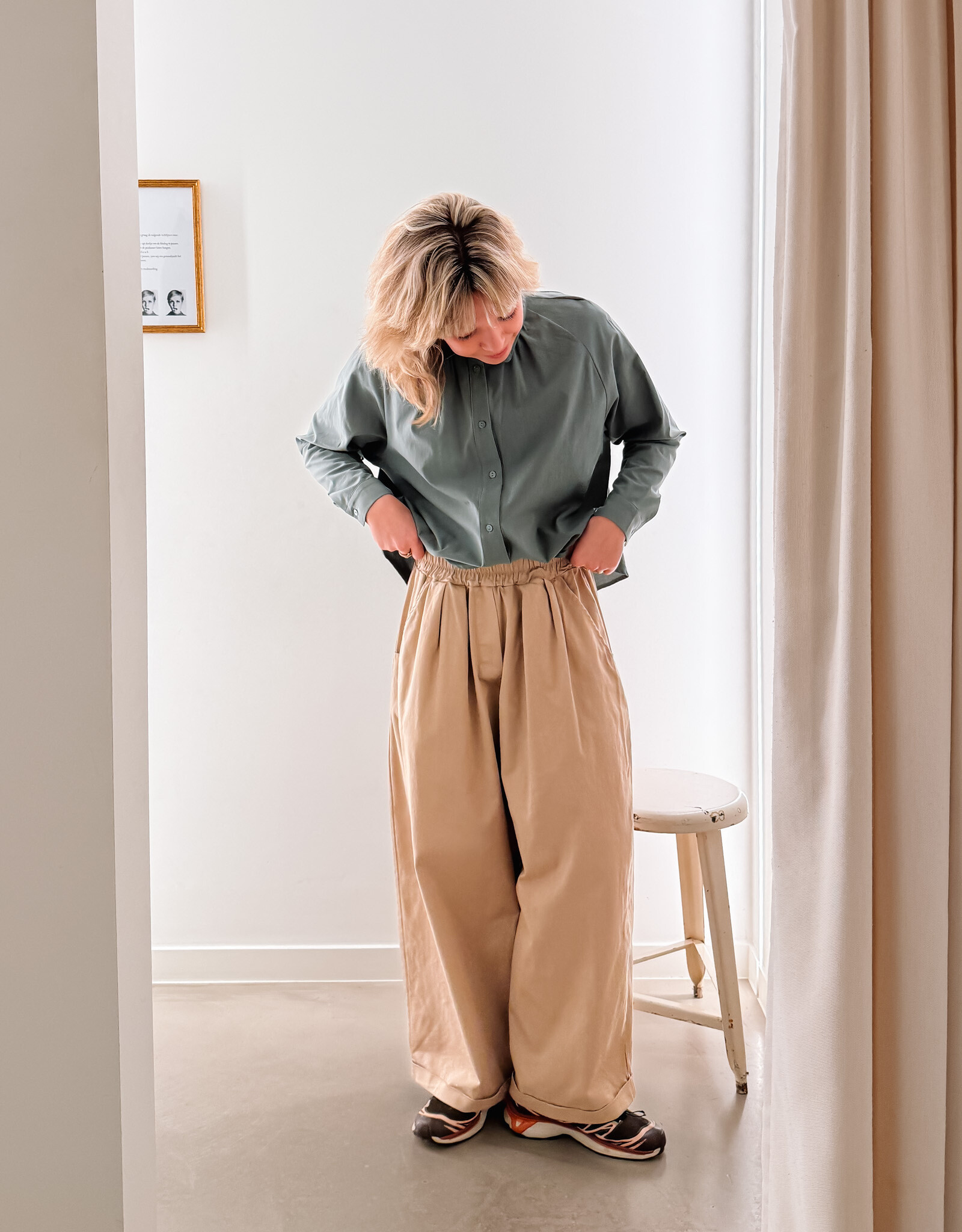 The Golden House Joh Broek Wide 'Mindy' - Beige - TU