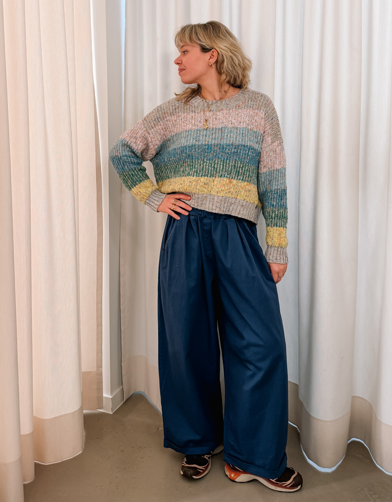 The Golden House Joh Broek Wide 'Mindy' - Navy - TU