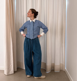 The Golden House Joh Jeans Wide 'Mindy' - Demin Blue -  TU