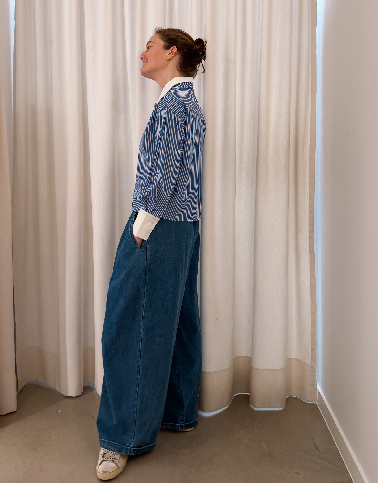 The Golden House Joh Jeans Wide 'Mindy' - Demin Blue -  TU