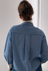 Orfeo - LMK Blouse 'Hannael' - Rayures Bleues - Orfeo