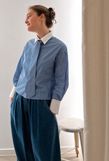 Orfeo - LMK Blouse 'Hannael' - Rayures Bleues - Orfeo