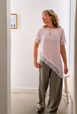 The Golden House - Garc Blouse Satin 'Axelle' - Rose - One Size