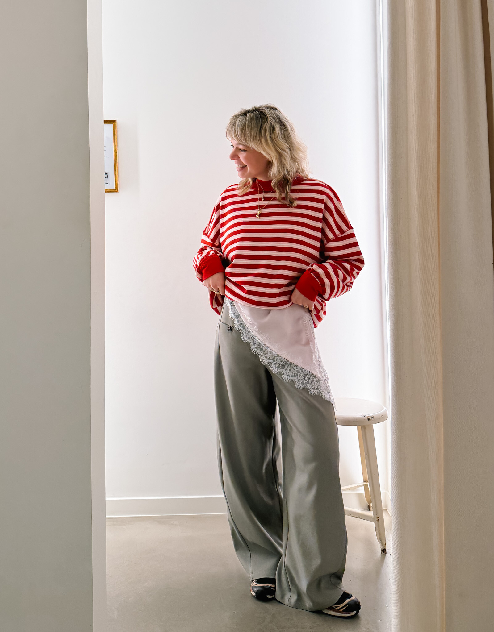 The Golden House - Garc Blouse Satin 'Axelle' - Rose - One Size