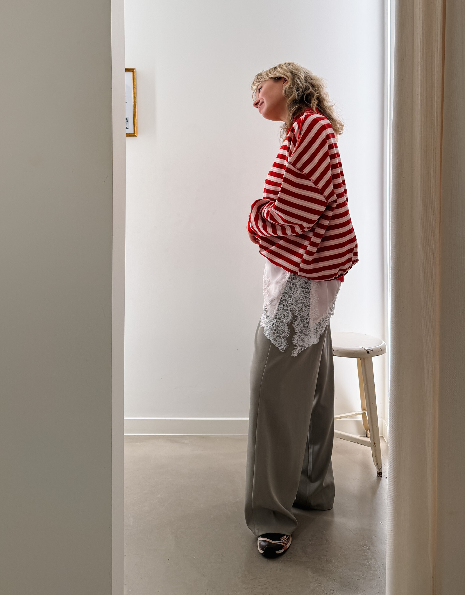 The Golden House - Garc Blouse Satin 'Axelle' - Rose - One Size