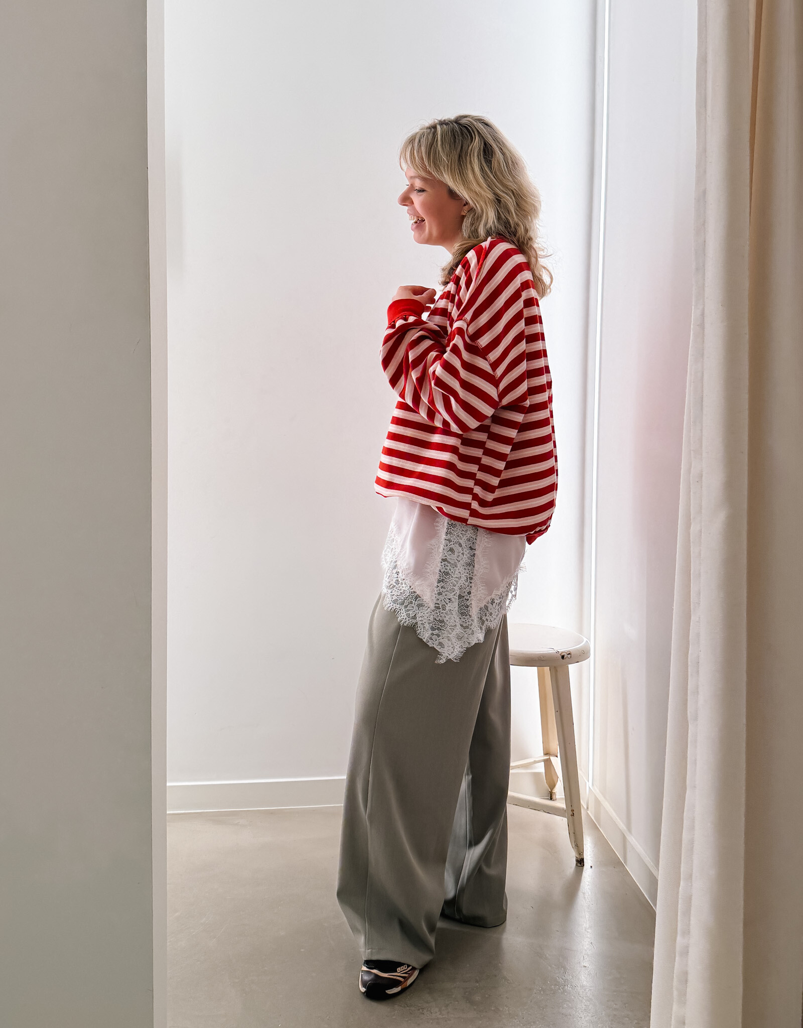 The Golden House - Garc Blouse Satin 'Axelle' - Rose - One Size