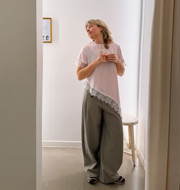 The Golden House - Garc Blouse Satin 'Axelle' - Rose - One Size