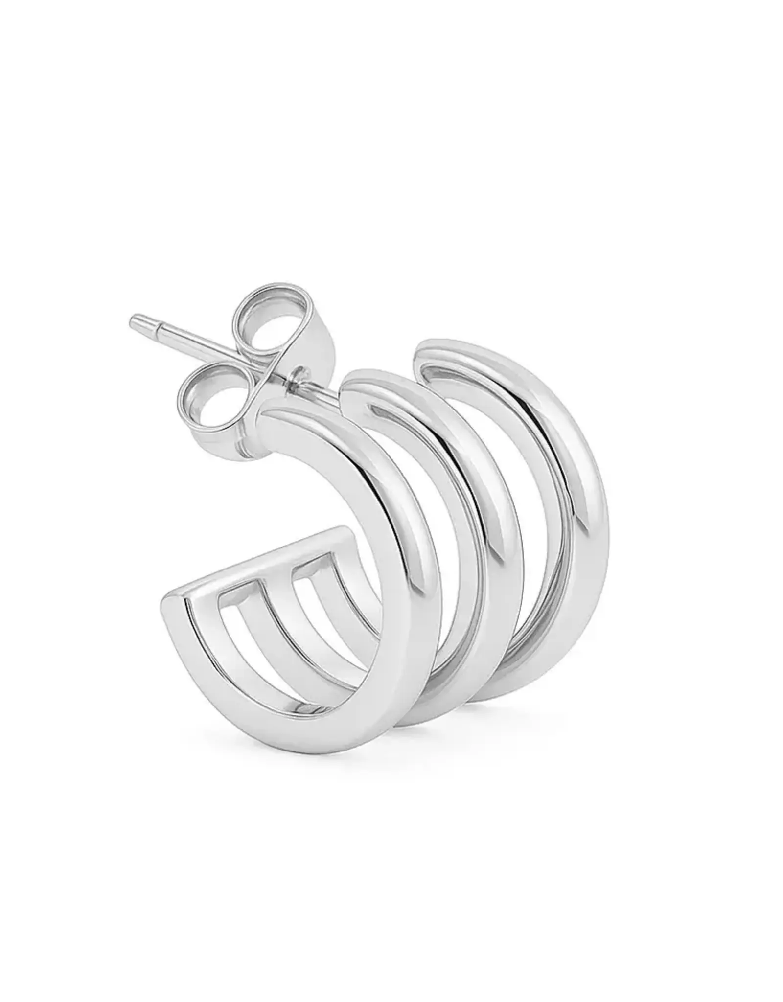 Billion Avenue Trio Iva Earstud - Silver - Billion Avenue