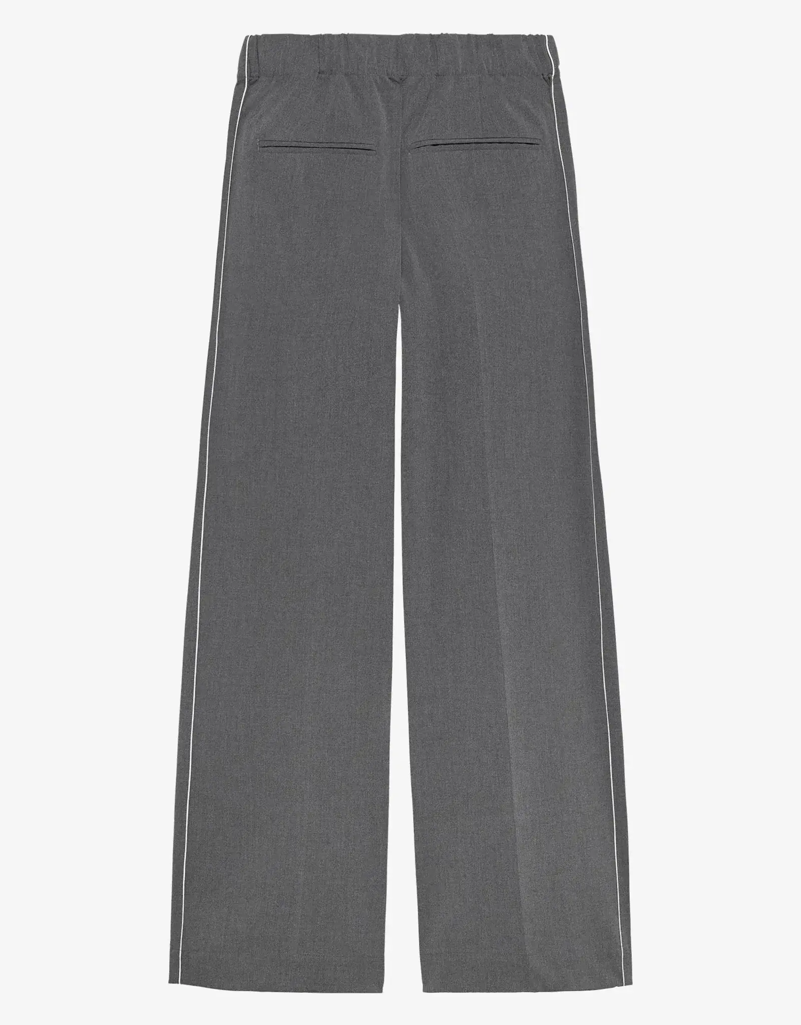 Catwalk Junkie Broek Jogger 'Piping' - Dark Grey Melange  - Catwalk Junkie