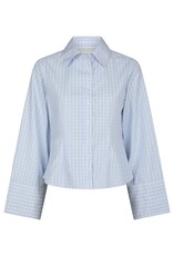 Blouse Check 'Rosa' - Light Blue - Neo Noir