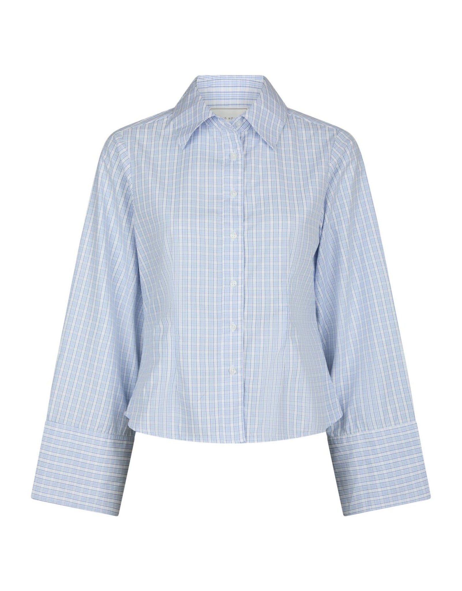 Blouse Check 'Rosa' - Light Blue - Neo Noir