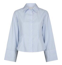 Blouse Check 'Rosa' - Light Blue - Neo Noir