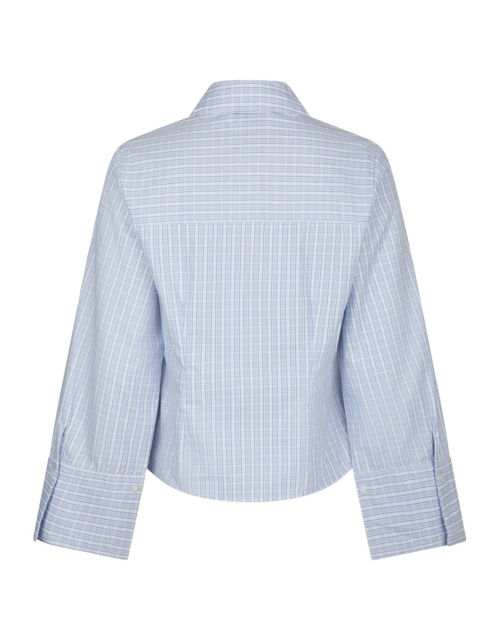 Blouse Check 'Rosa' - Light Blue - Neo Noir