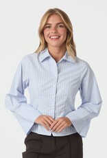 Blouse Check 'Rosa' - Light Blue - Neo Noir