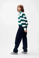 Catwalk Junkie T-Shirt Long Sleeve 'Oversized Striped' - Sea Moss - Catwalk Junkie