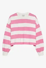 Catwalk Junkie T-Shirt Long Sleeve 'Oversized Striped' - Rosebloom - Catwalk Junkie