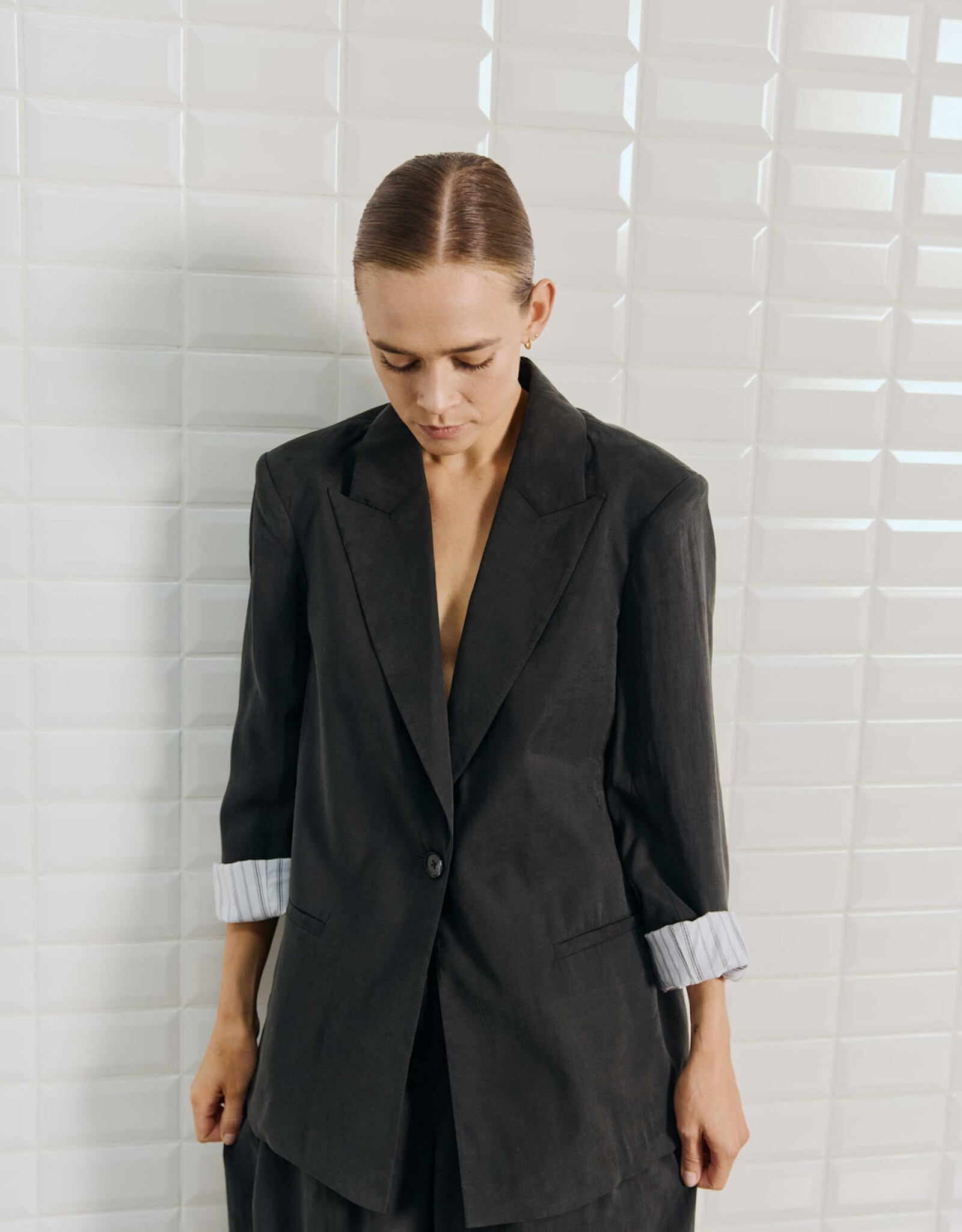 Withblack Blazer 'Marleen' - Black - Withblack