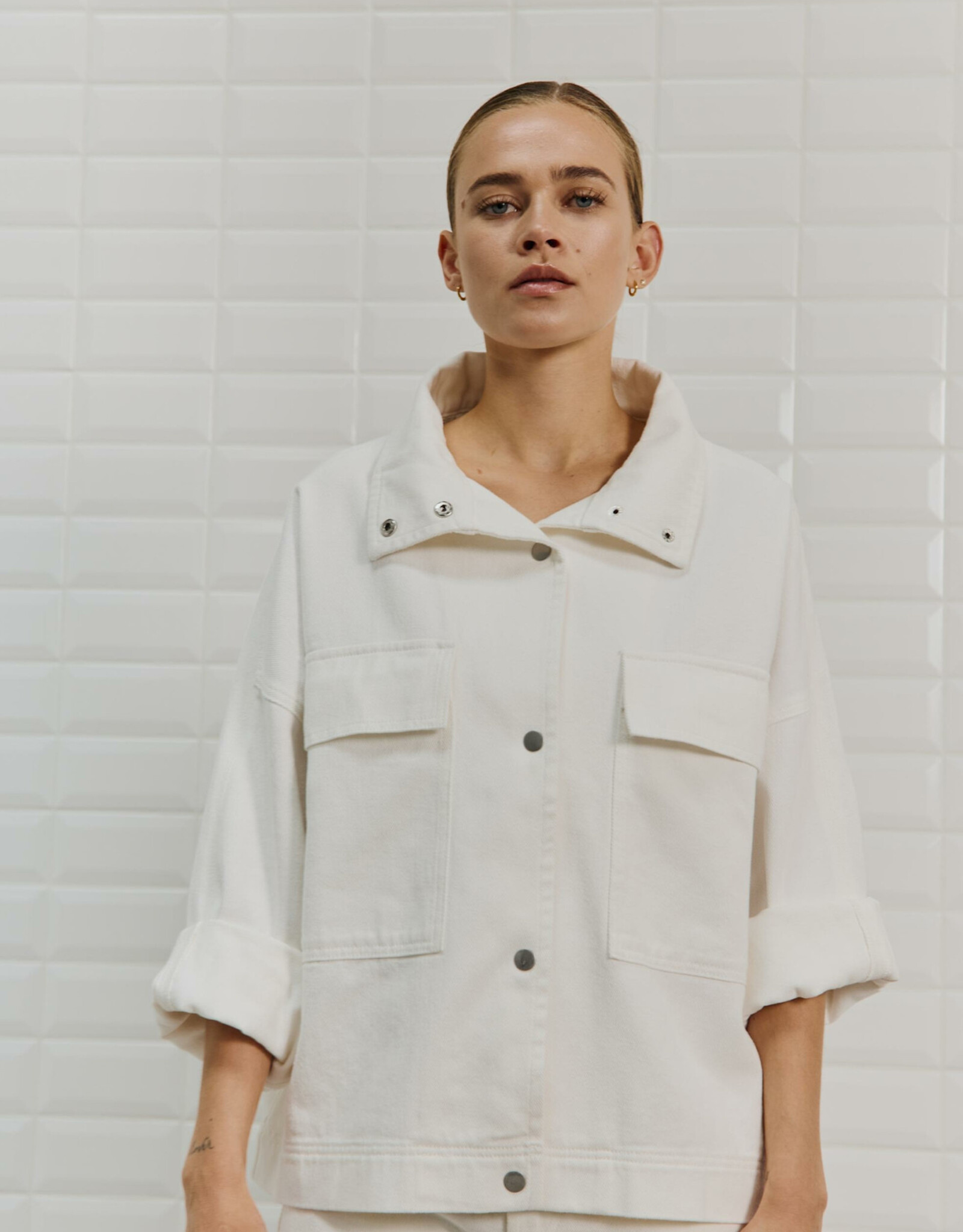 Withblack Jacket 'Peyton Gala' - White - Withblack