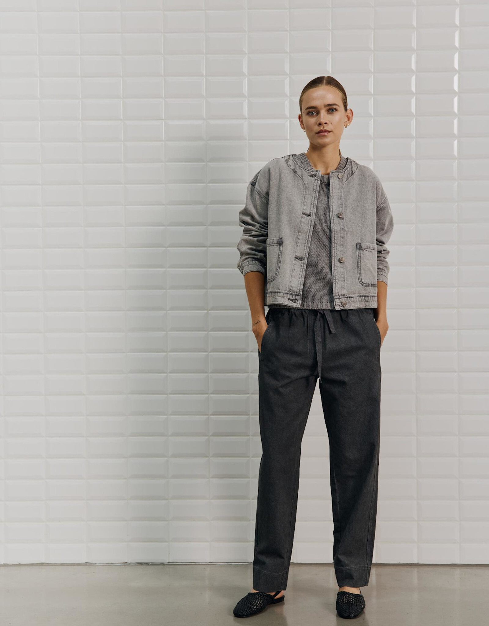 Withblack Jacket 'Penelope' - Spring Grey - Withblack