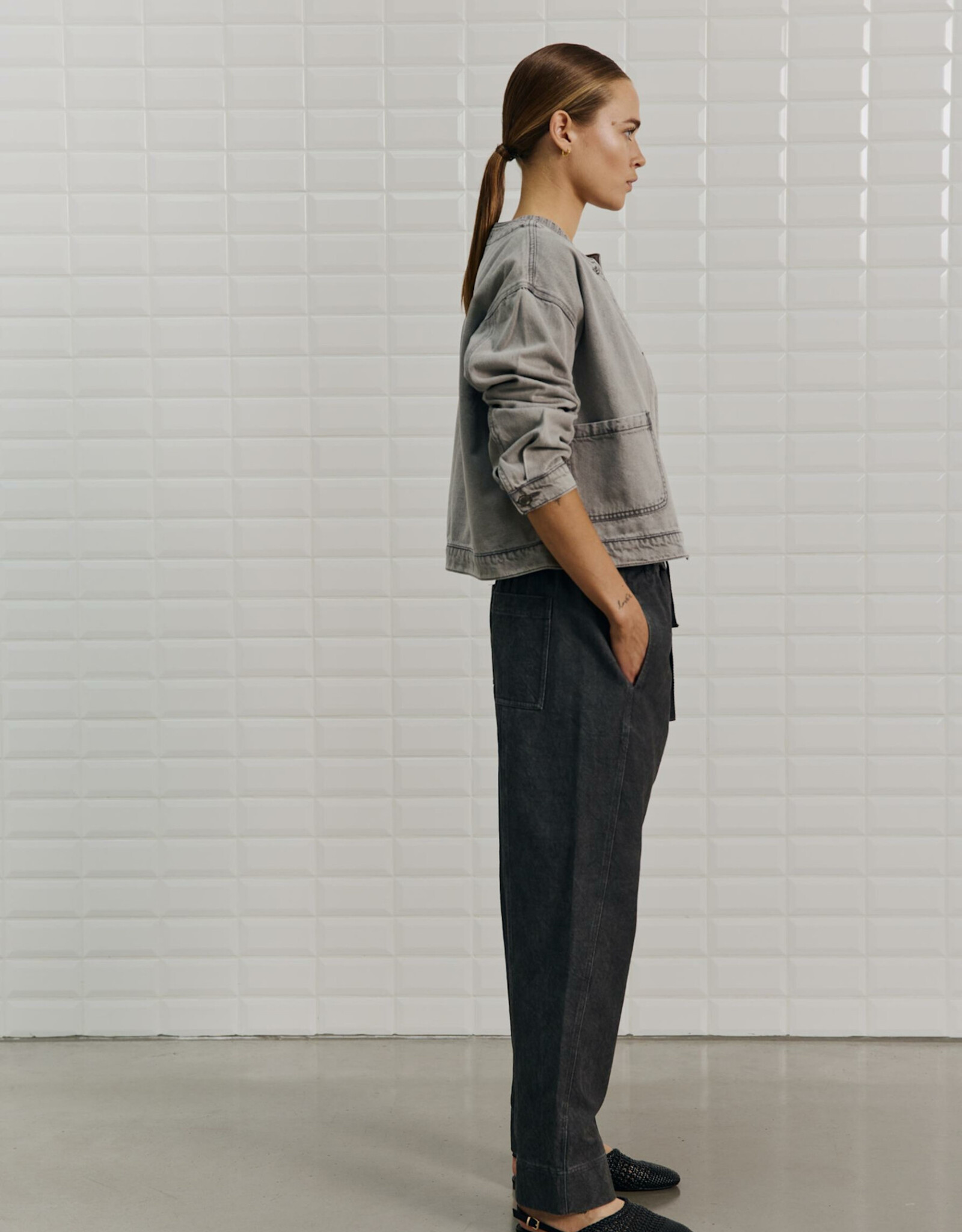 Withblack Jacket 'Penelope' - Spring Grey - Withblack