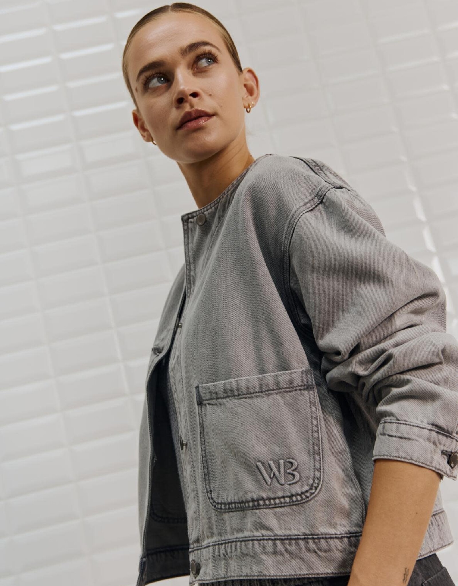 Withblack Jacket 'Penelope' - Spring Grey - Withblack