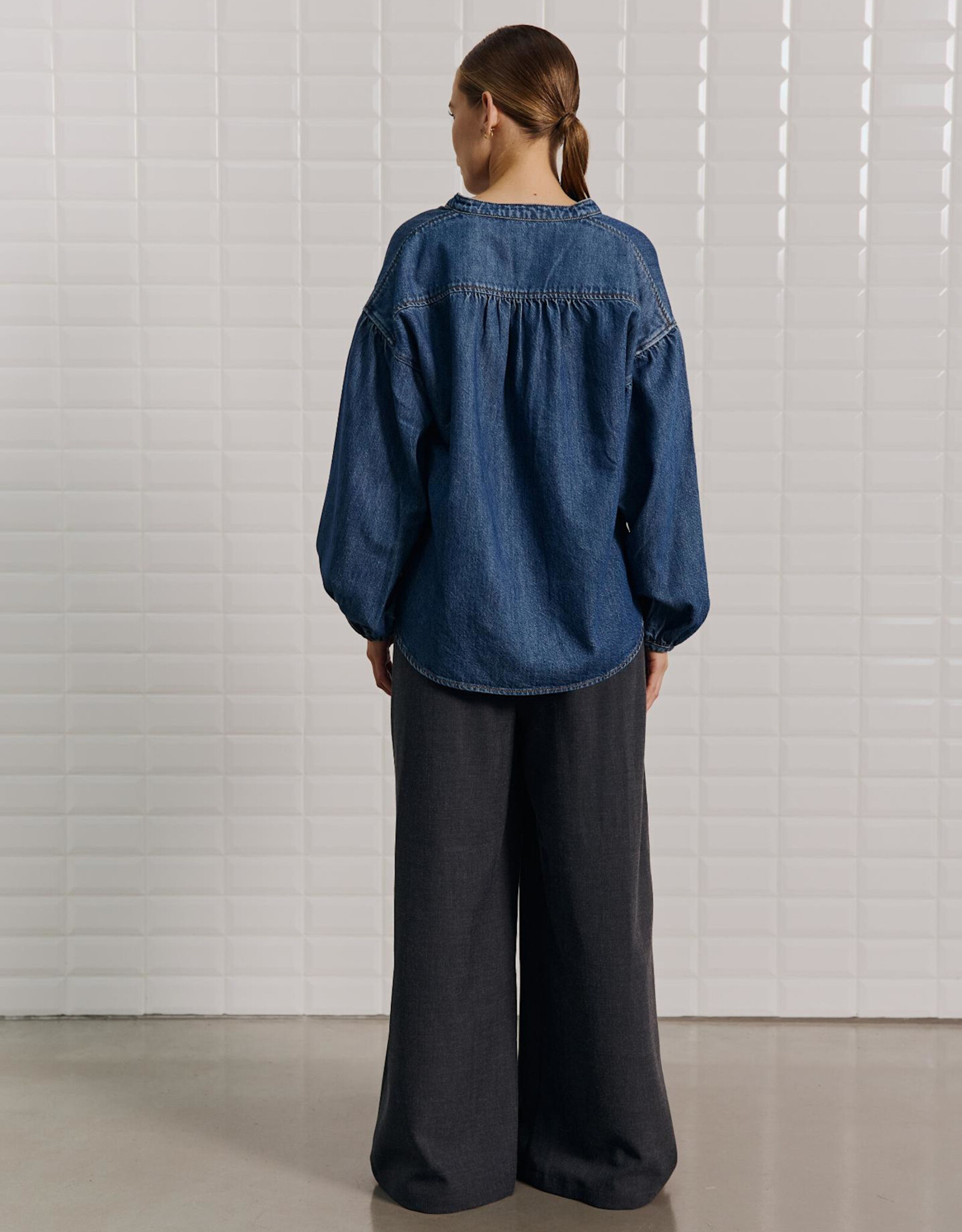 Withblack Blouse 'Penelope' - Indigo Dawn - Withblack