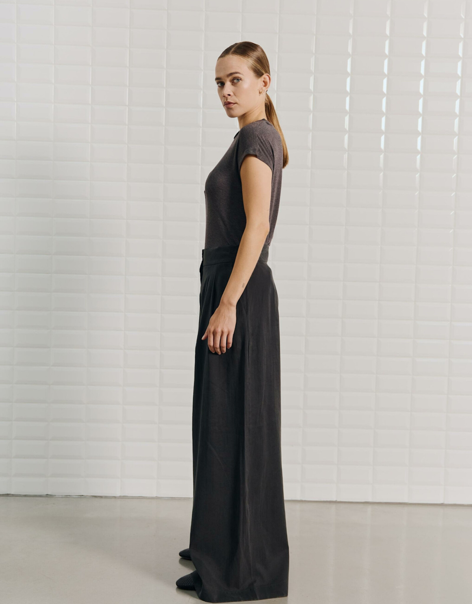 Withblack Broek 'Marleen' - Black - WithBlack