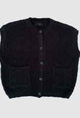 Withblack Cardigan Zoner Mouw 'Selena' - Navy  - Withblack