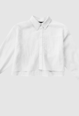 Withblack Blouse 'Shorty Soft Cropped' - White - Withblack