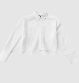 Withblack Blouse 'Shorty Soft Cropped' - White - Withblack