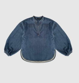 Withblack Blouse 'Penelope' - Indigo Dawn - Withblack