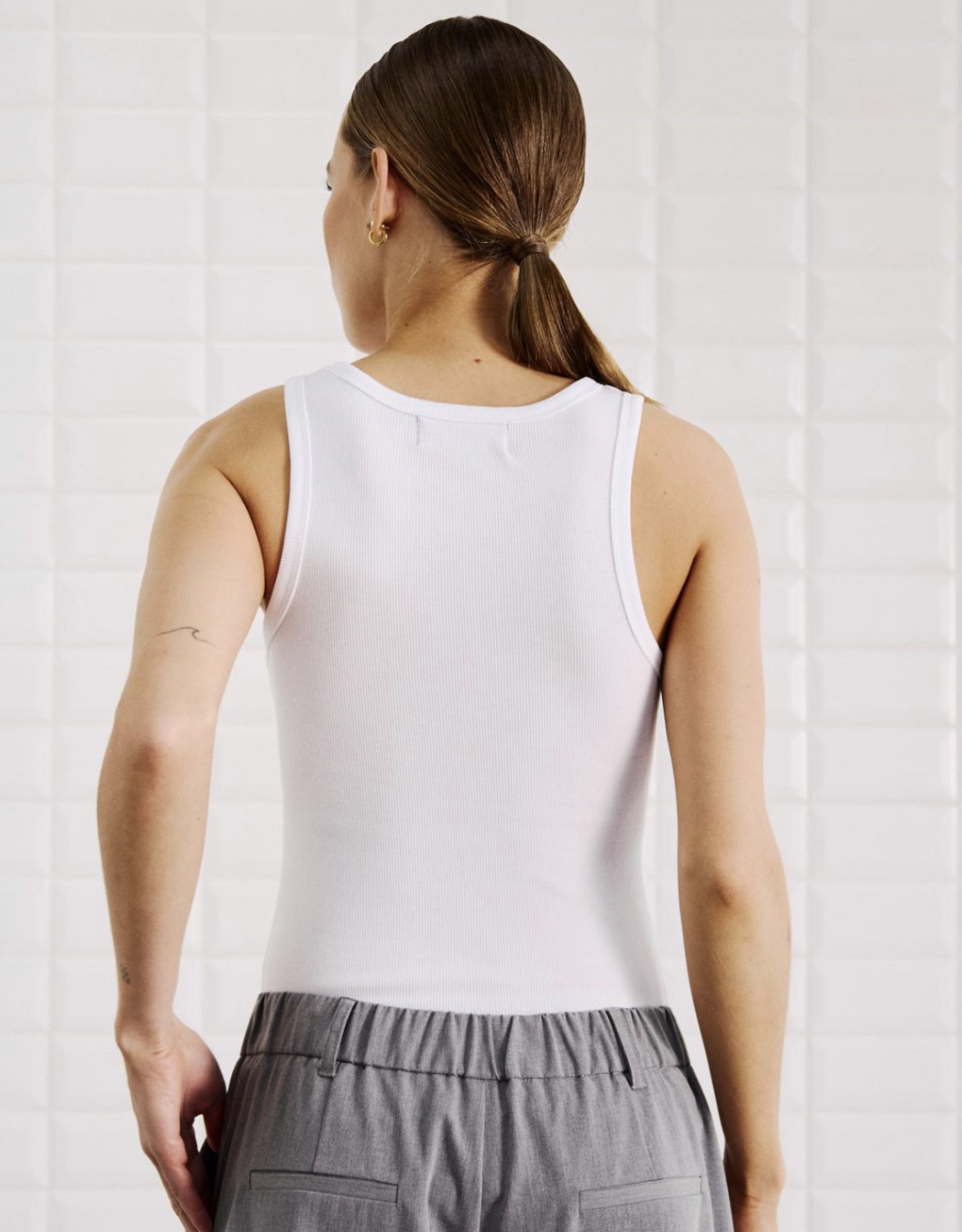 Withblack Tank Top 'Dordi' - White - Withblack